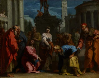 Cristo y la Mujer Adúltera, c.1710